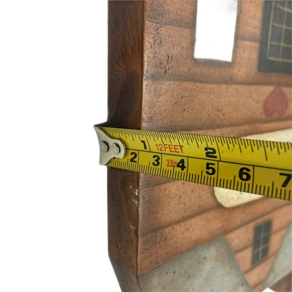 General Store Decor Small Town Vintage Brown Gray Primitive Wood Block Sign 9" - Picture 8 of 14